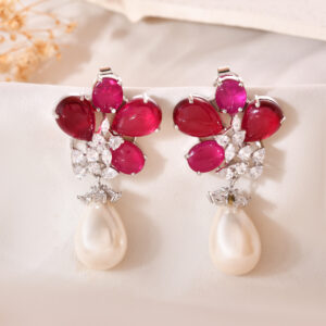 Semi precious floral drops