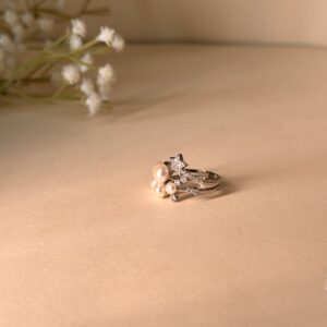 Star Light Pearl Diamond Ring