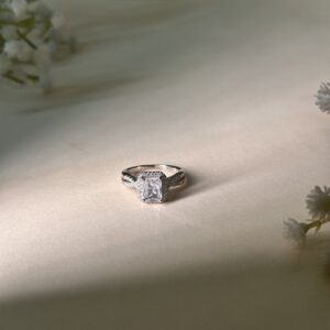 Diamond Emerald Cut Ring