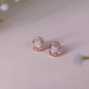 Pearl Halo Stud Earrings