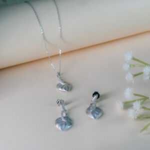 Mat Silver Jewellery Set