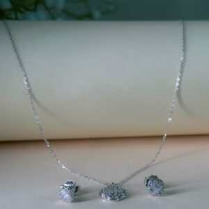 Grace Petal Silver Jewellery Set