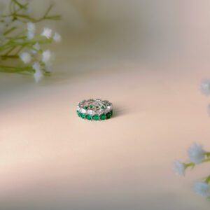 Green White Ring