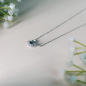 Graceful Swan CZ Pendant