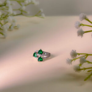 Emerald Trinity Ring