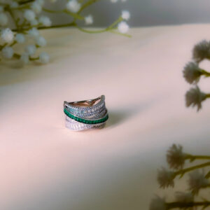 Emerald Wave Ring