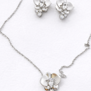 Orchid Sparkle Petal Charm Set