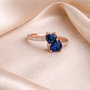 Royal Sapphire Heart Ring