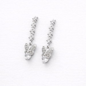 Crystal Flutter Butterfly Drop Earrings
