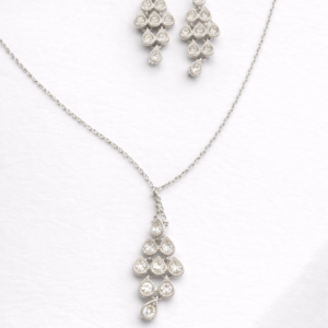 Silver Rain Waterfall Jewellery Set